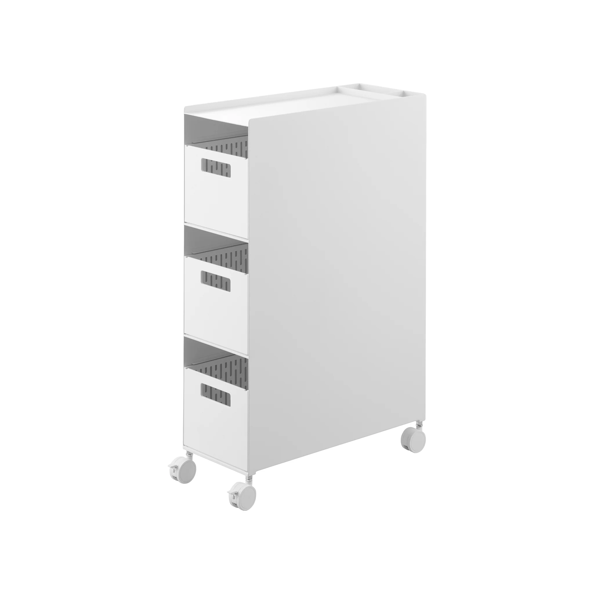3-Tiered Storage Basket Stand with Casters - Image 14