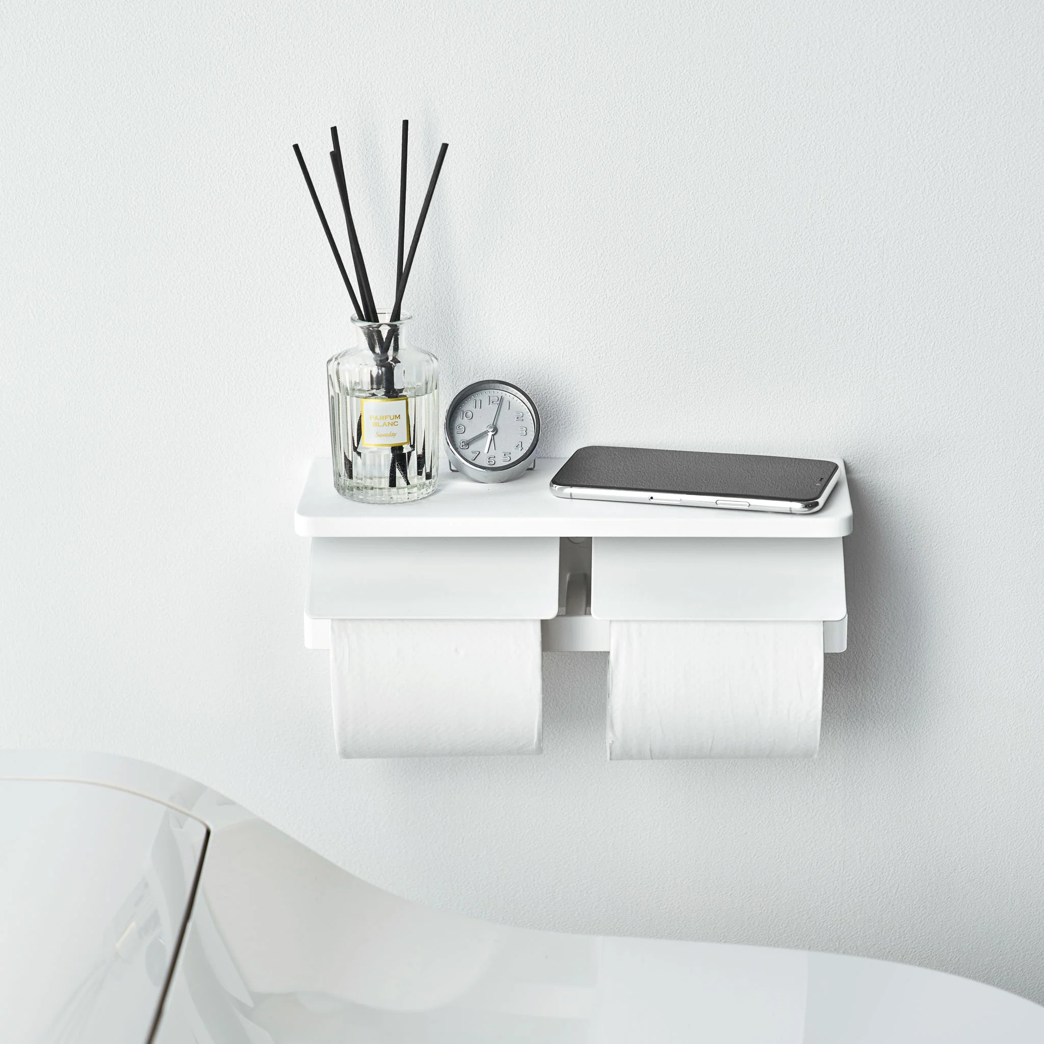 Wall-Mounted Double Toilet Paper Holder - Image 11