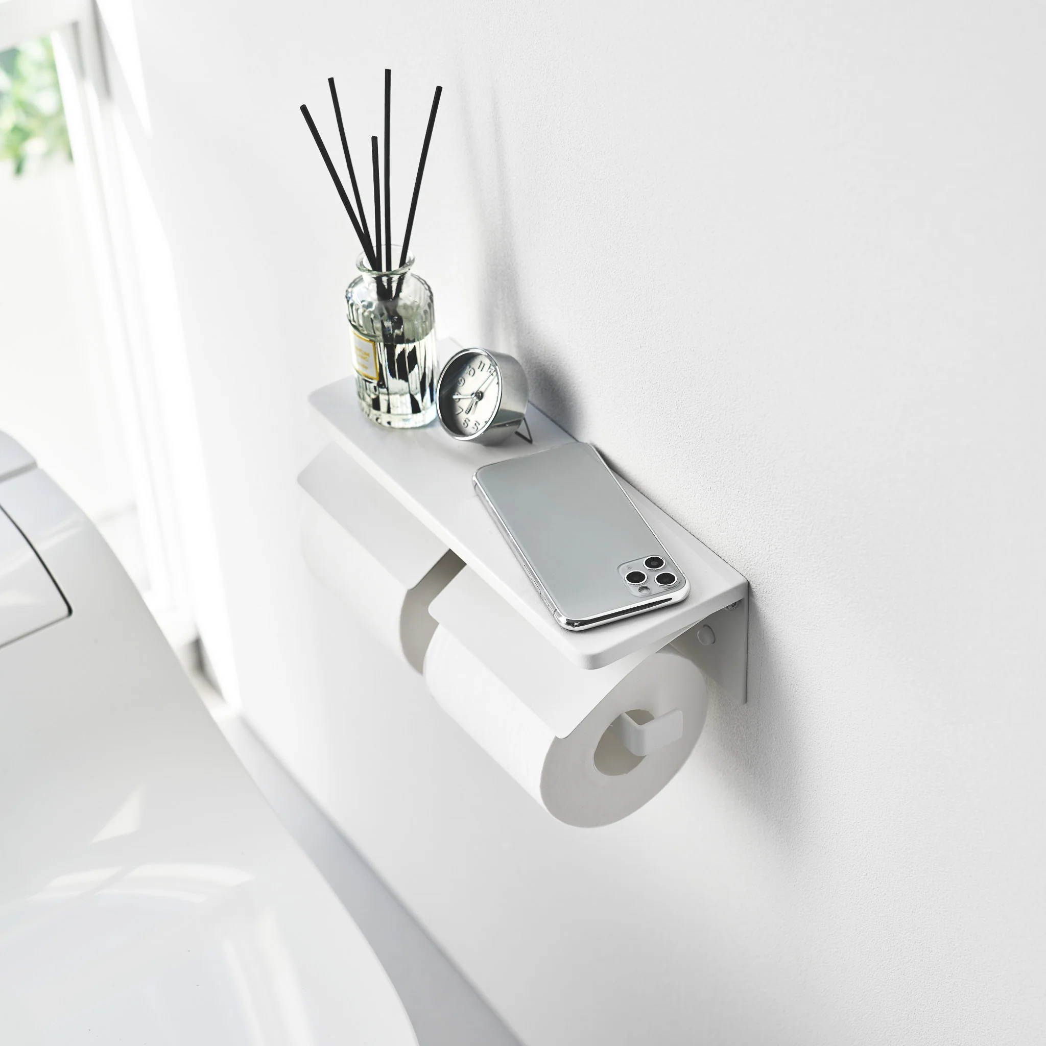 Wall-Mounted Double Toilet Paper Holder - Image 12
