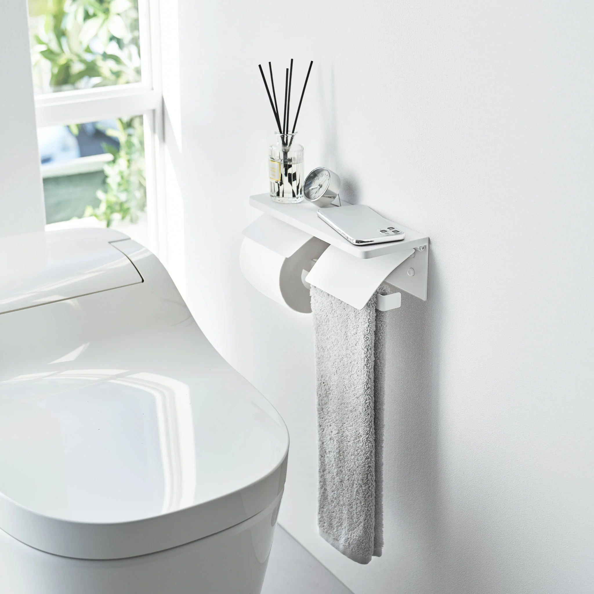 Wall-Mounted Double Toilet Paper Holder - Image 13