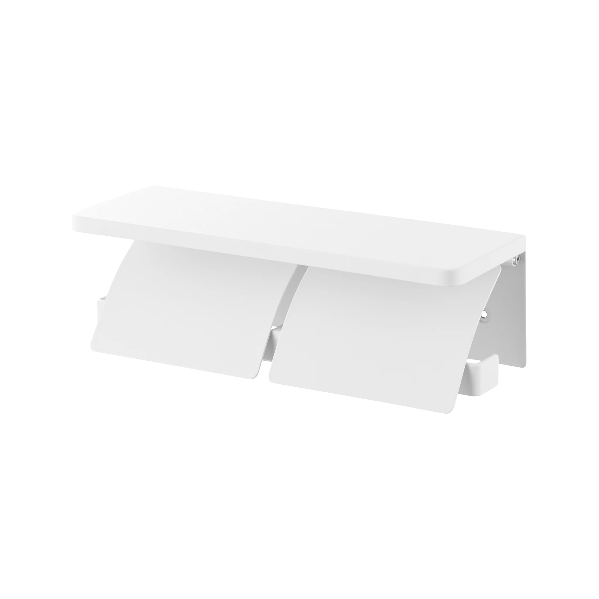 Wall-Mounted Double Toilet Paper Holder - Image 9
