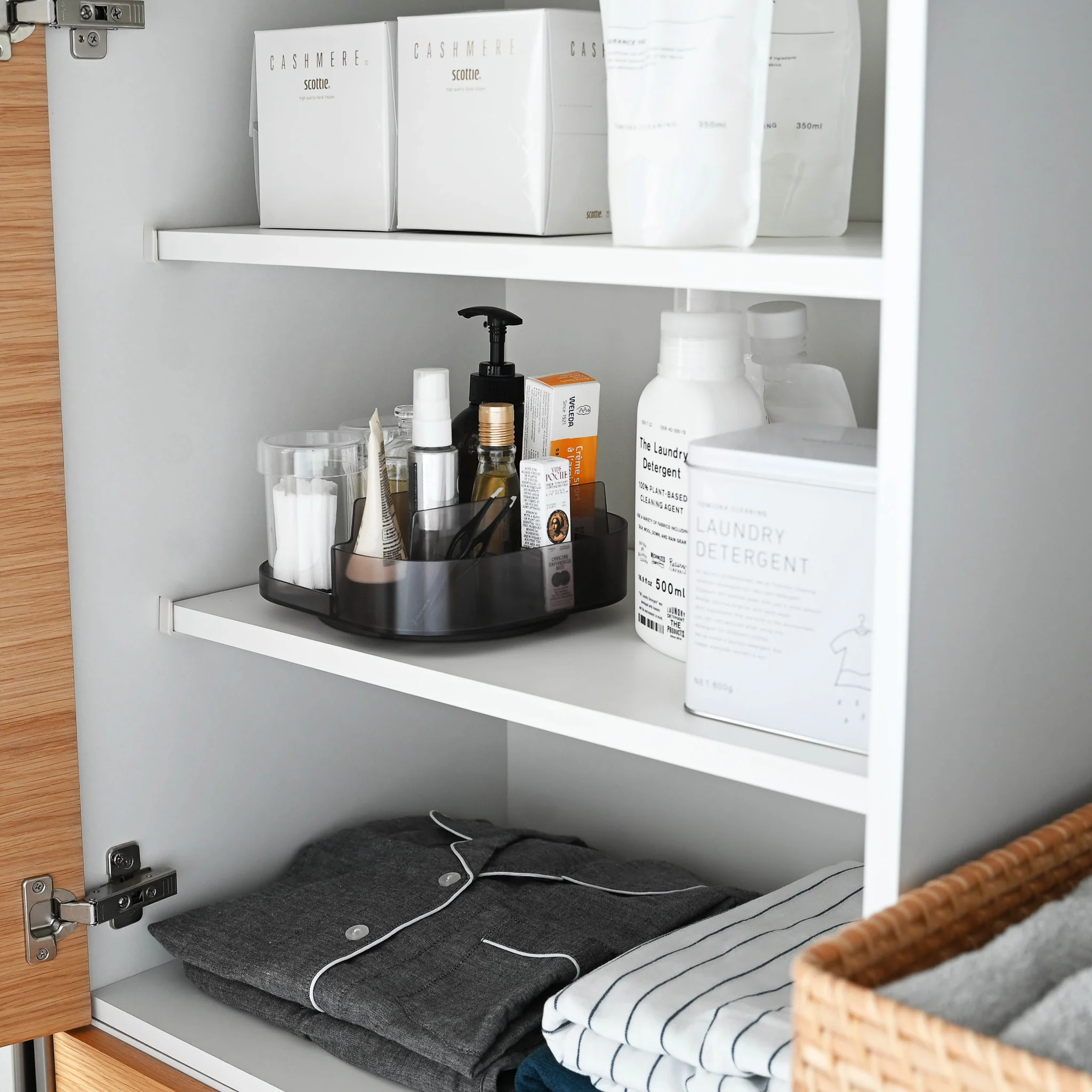 Slim Rotating Storage Tray with Compartments - Image 14