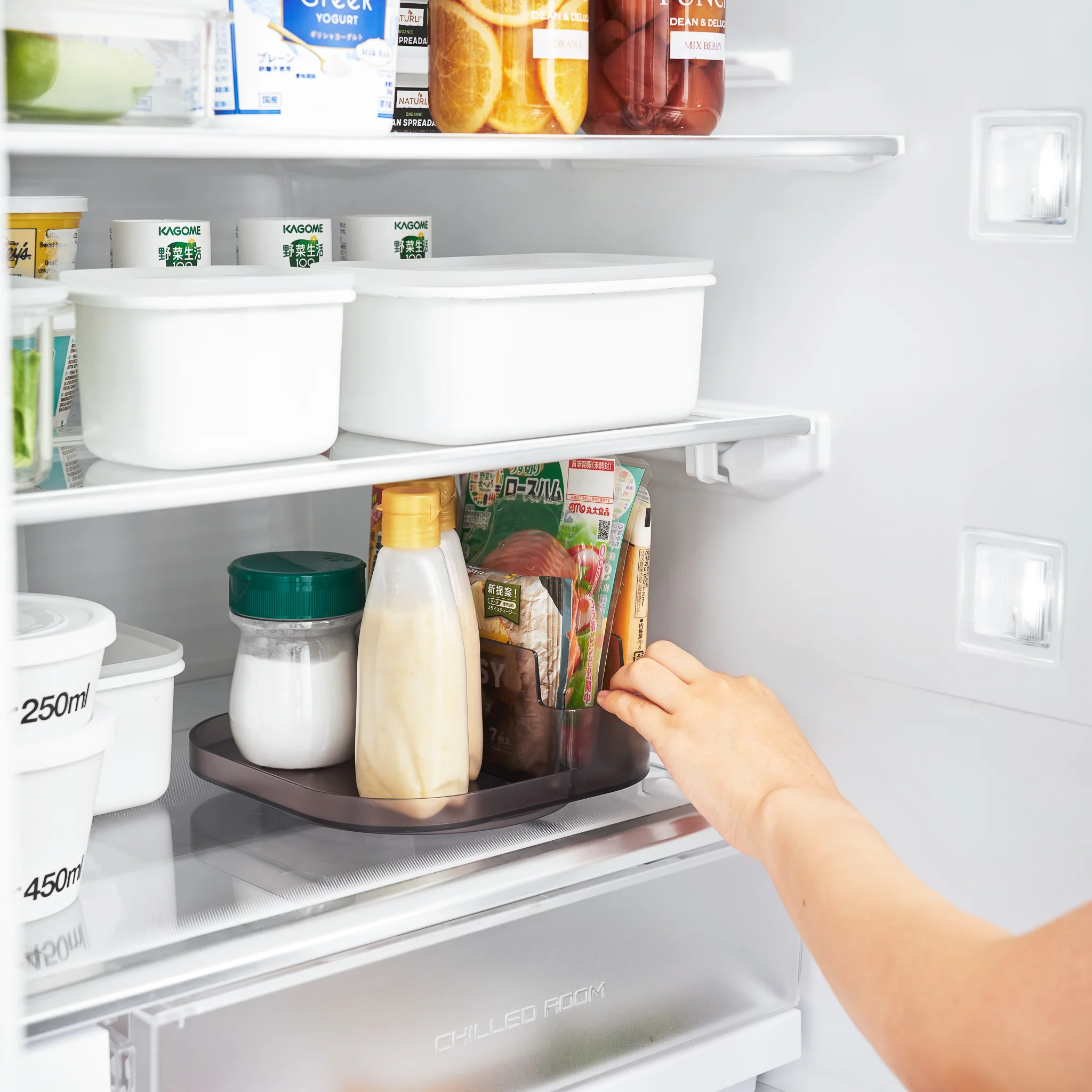 Slim Rotating Storage Tray with Compartments - Image 17