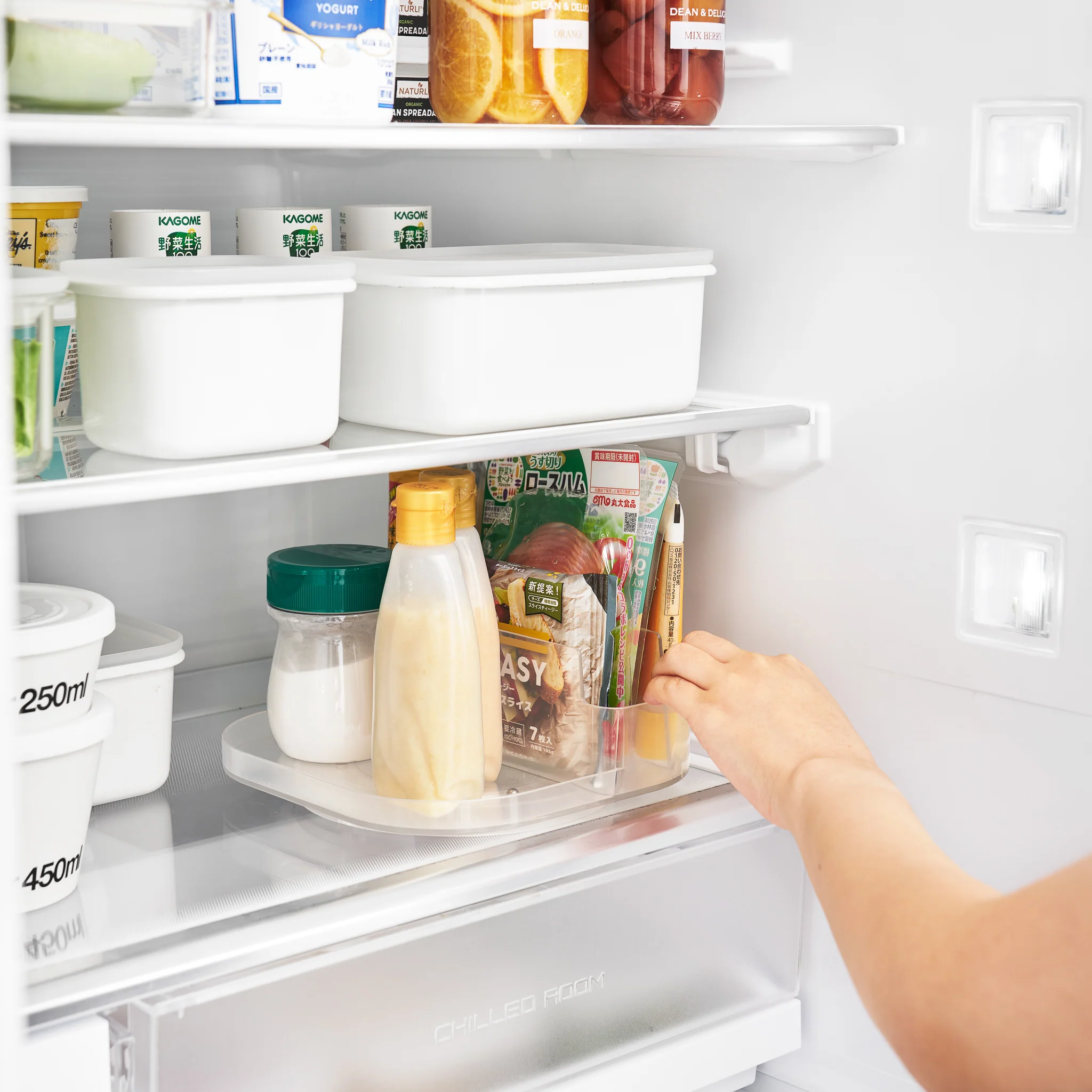 Slim Rotating Storage Tray with Compartments - Image 8
