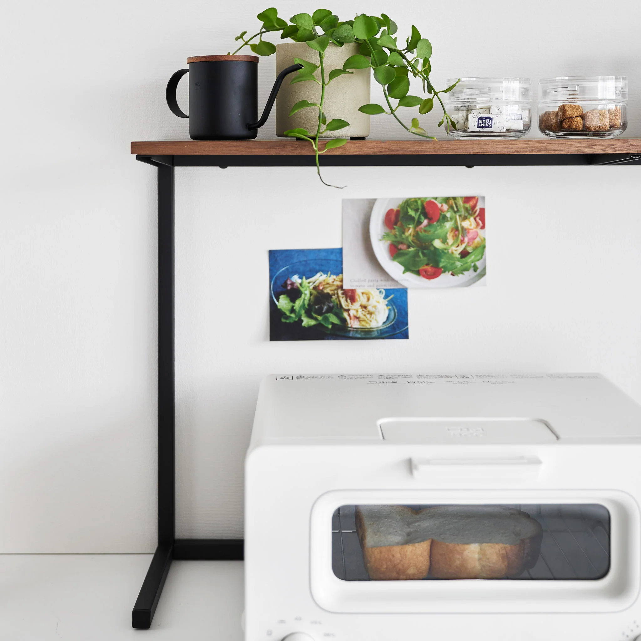 Wood-Top Kitchen Shelf - Image 4