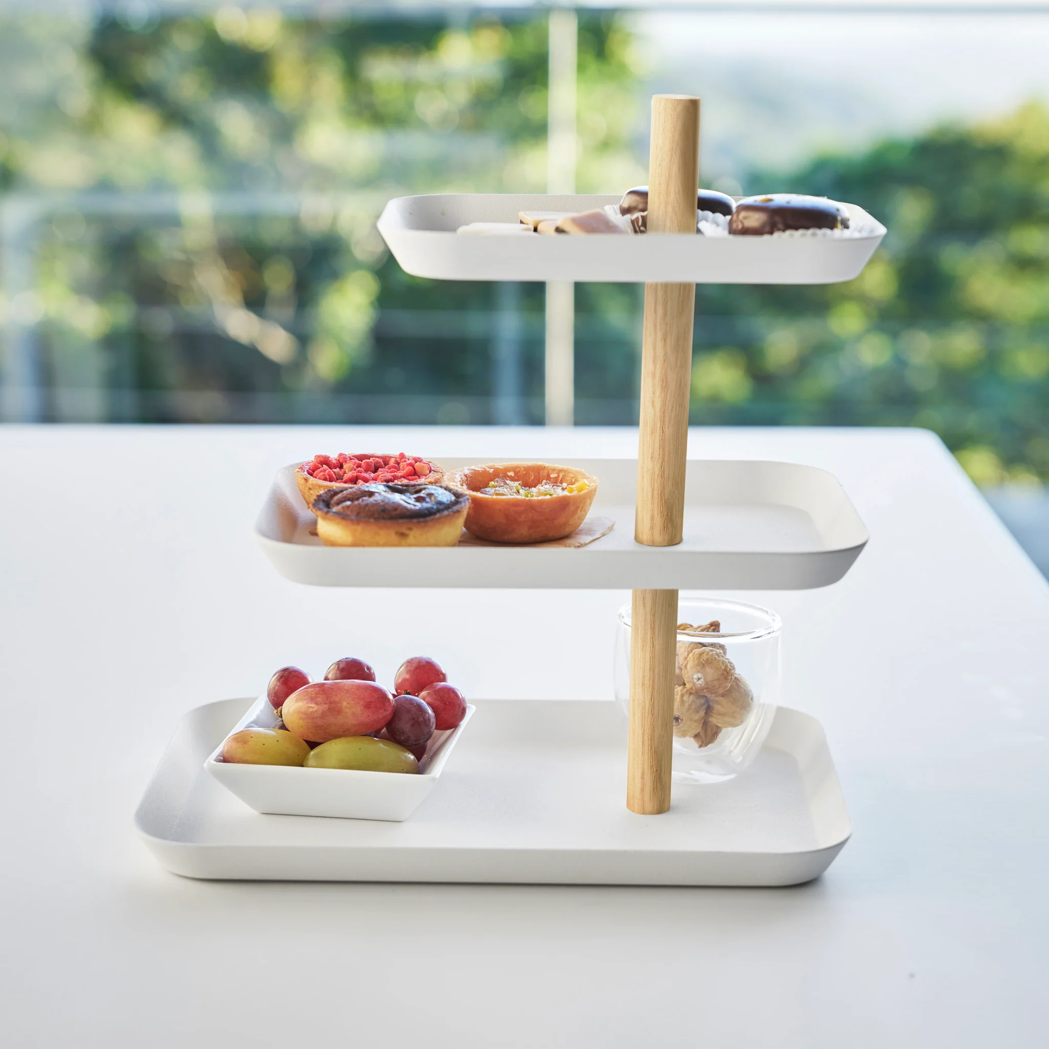 3-Tiered Accessory Stand with Rotatable Trays - Image 12