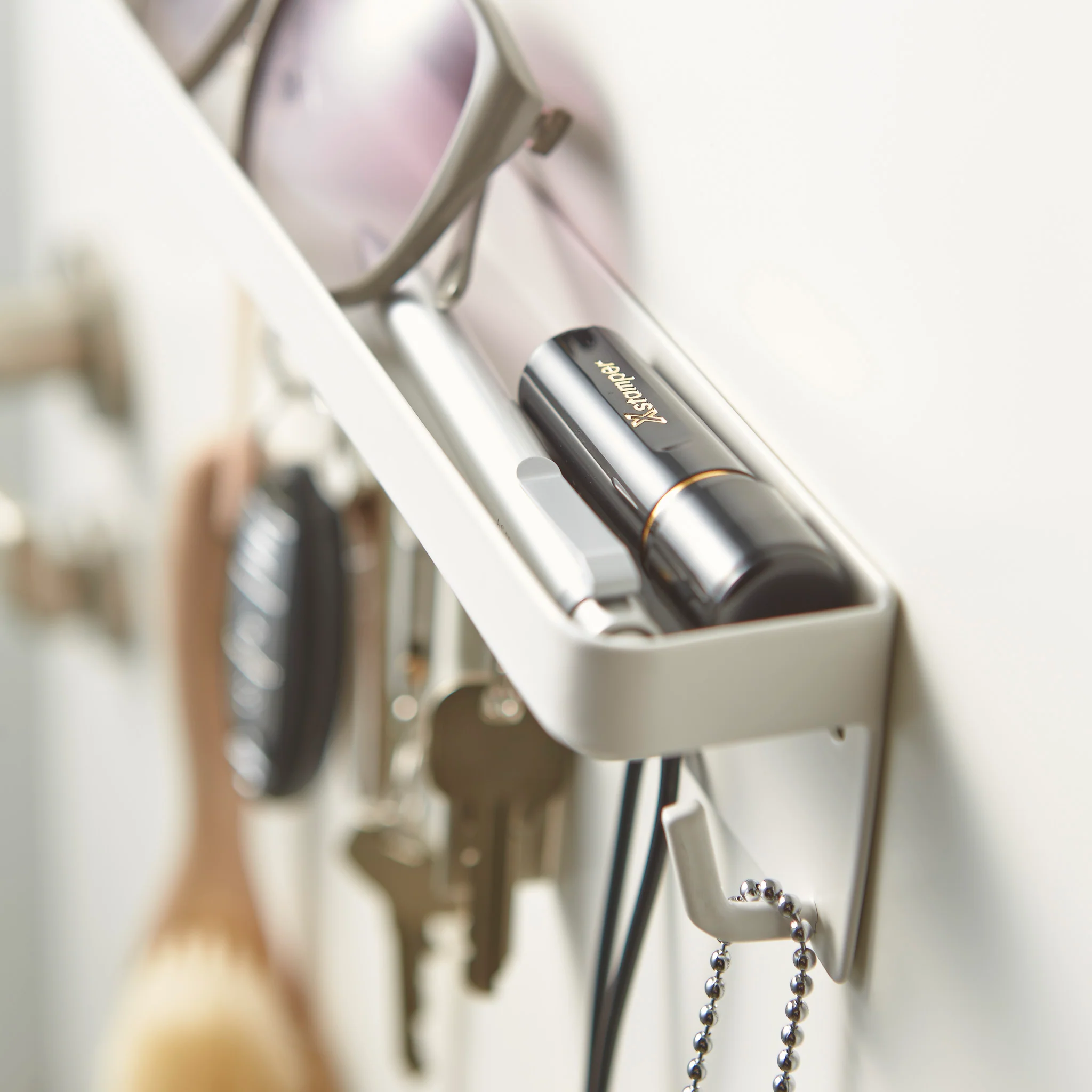 Magnetic Key Hooks with Tray - Image 11