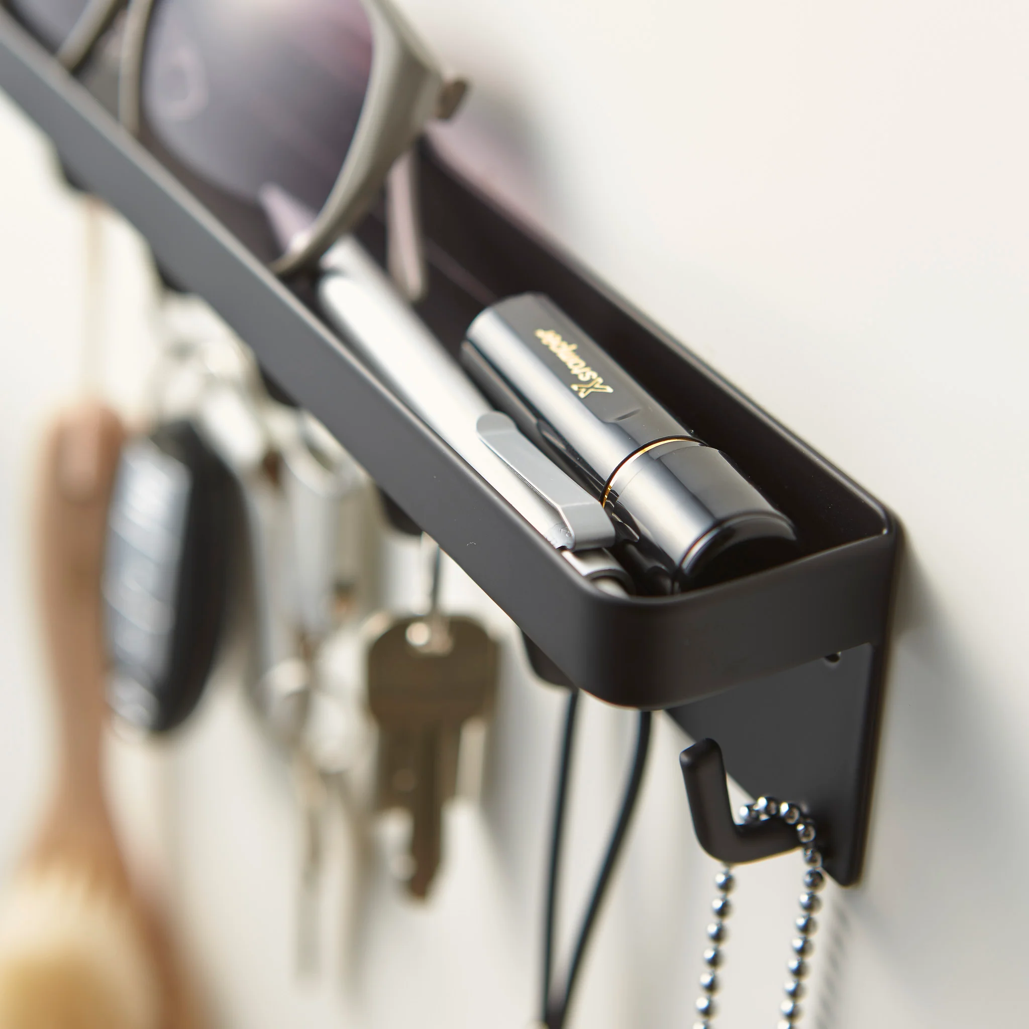 Magnetic Key Hooks with Tray - Image 5