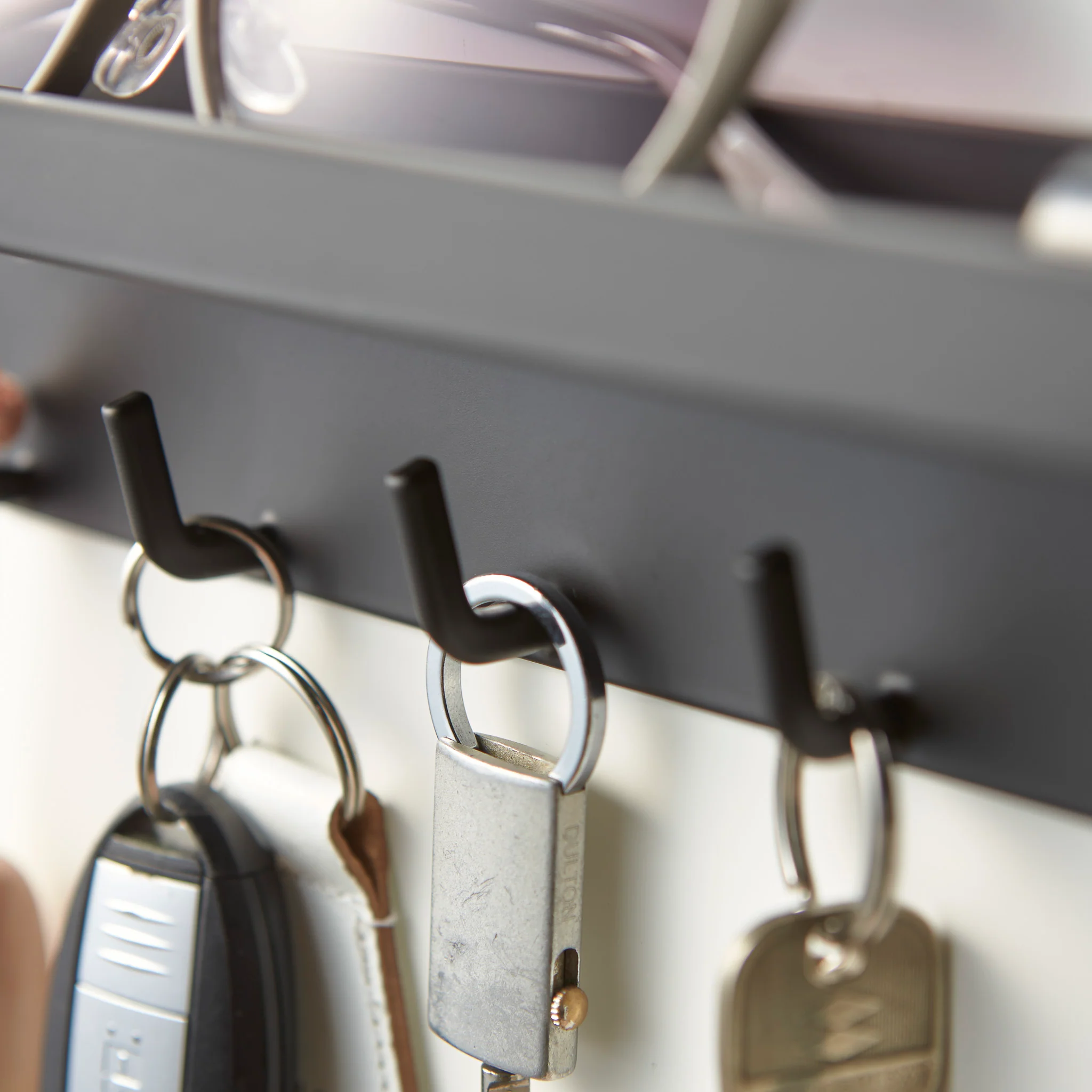 Magnetic Key Hooks with Tray - Image 6