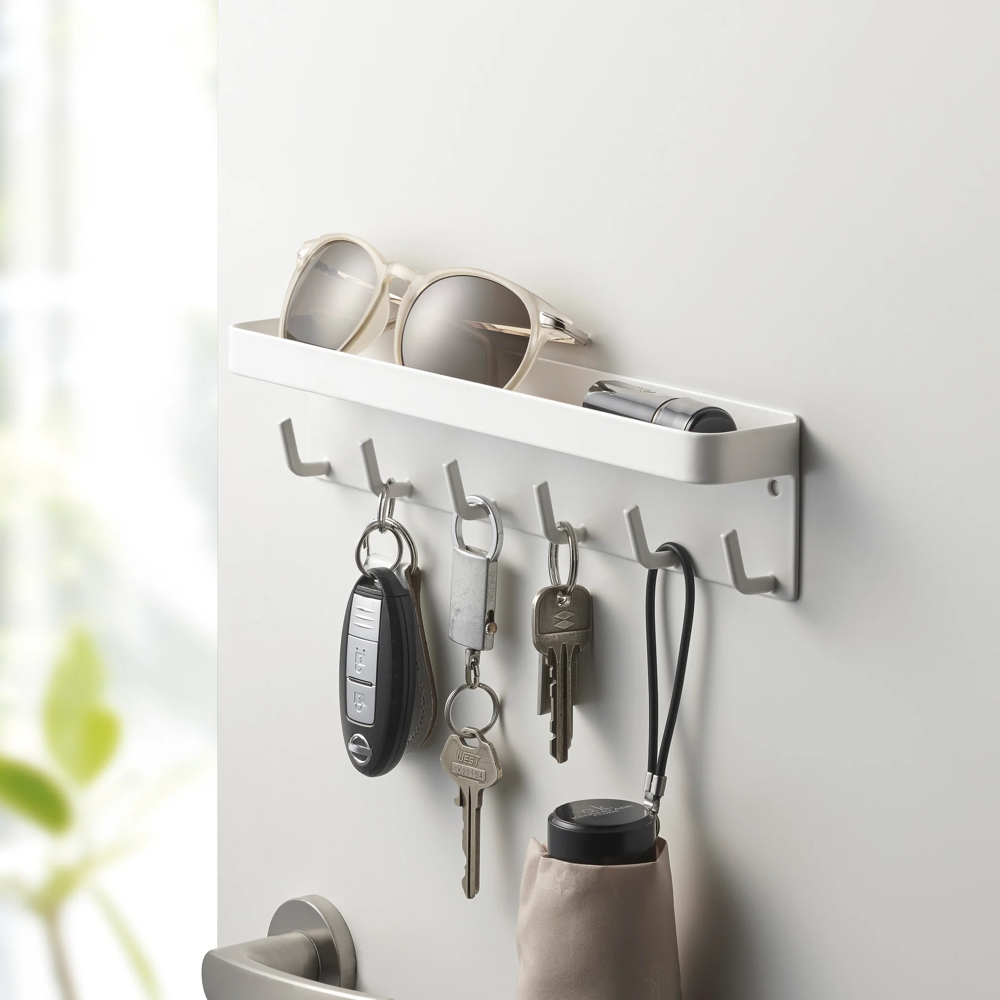 Magnetic Key Hooks with Tray - Image 8