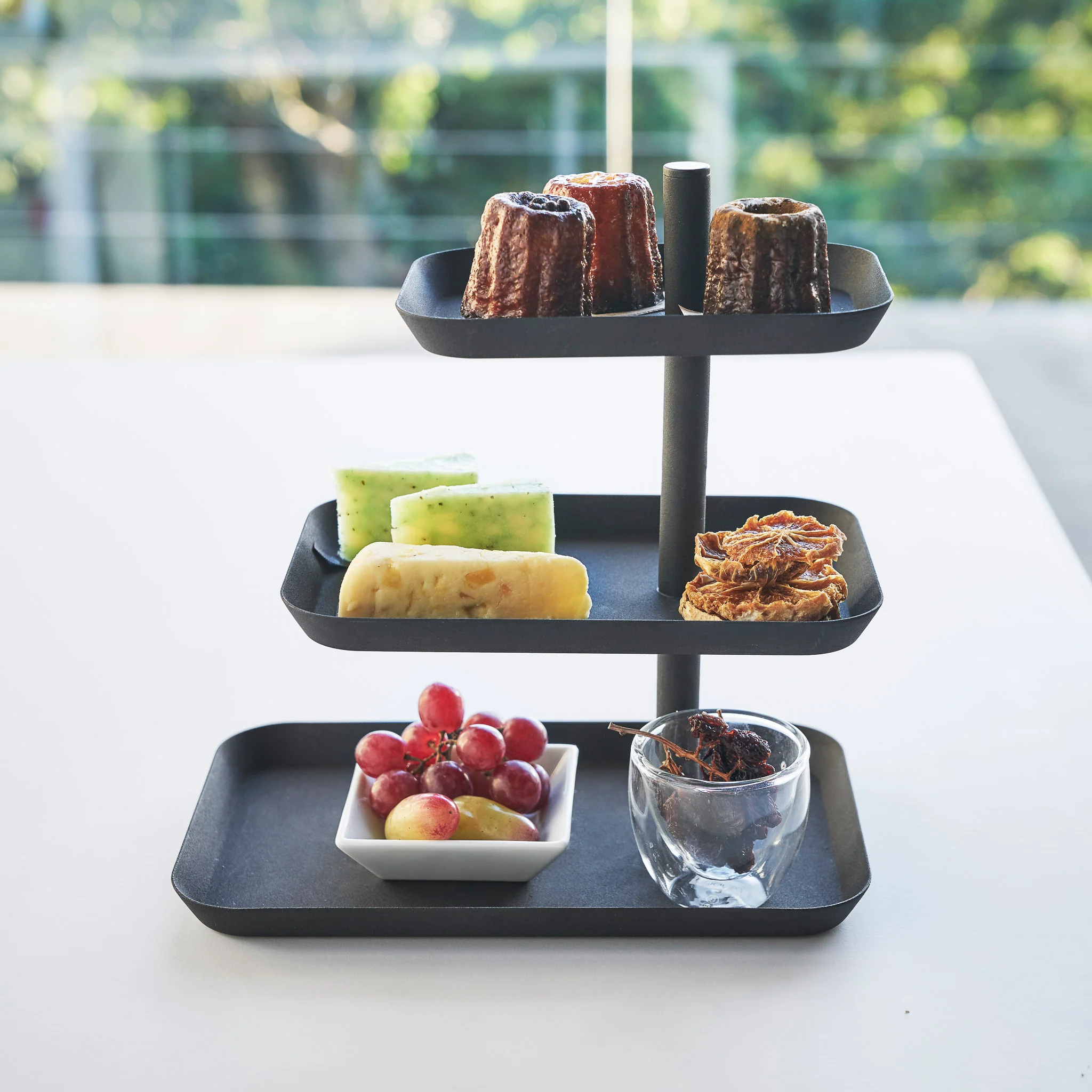 3-Tiered Serving Stand with Rotatable Trays - Image 3