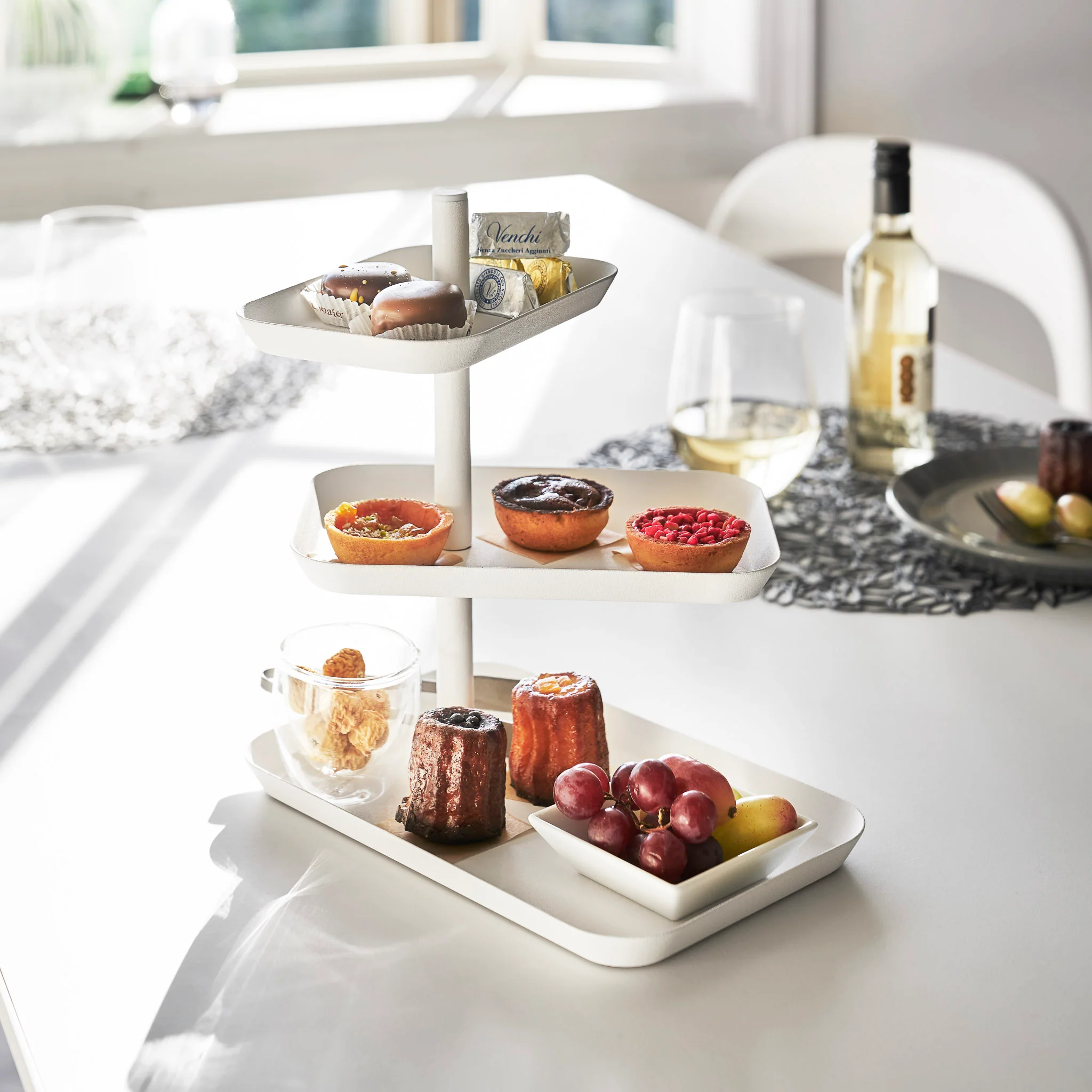 3-Tiered Serving Stand with Rotatable Trays - Image 7