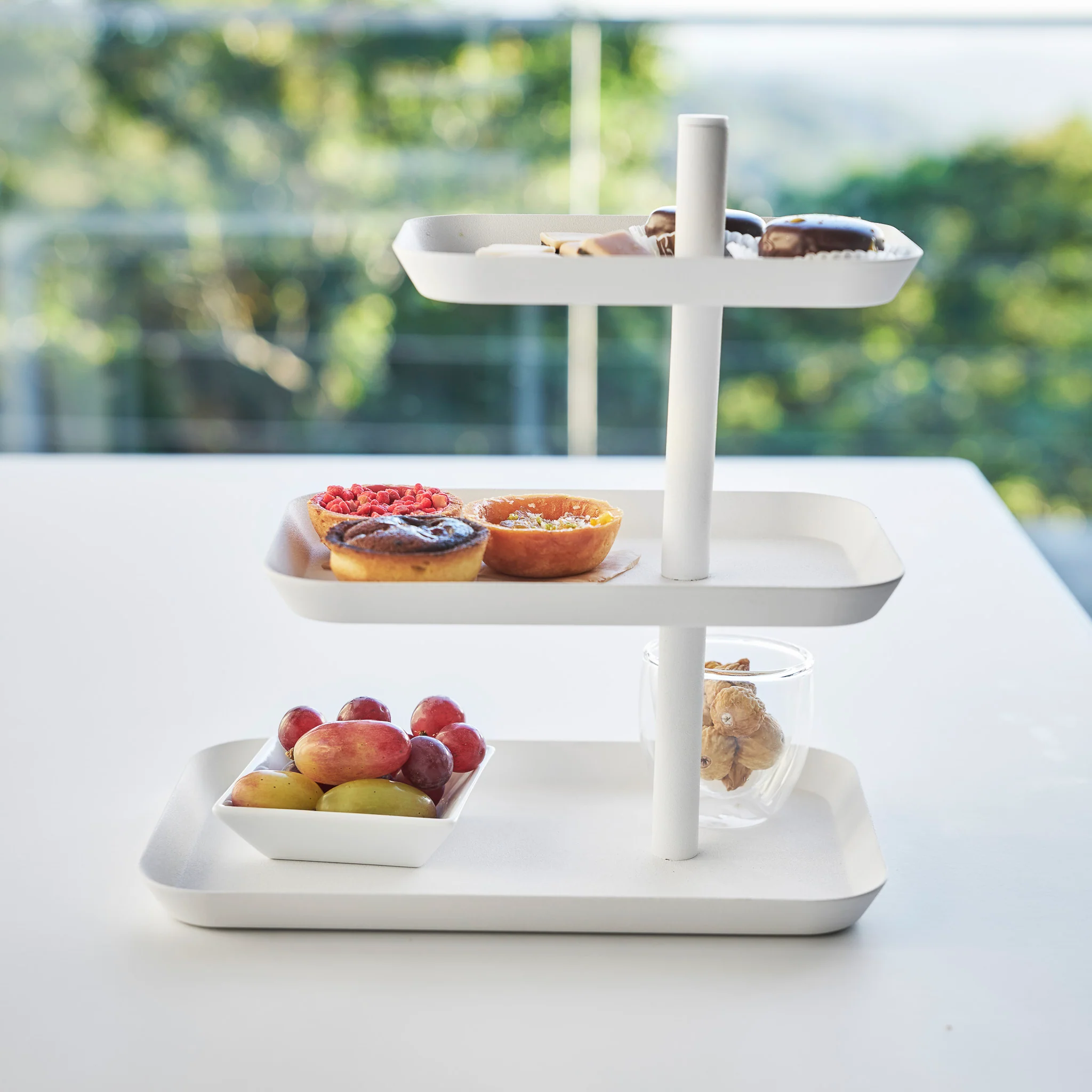 3-Tiered Serving Stand with Rotatable Trays - Image 8