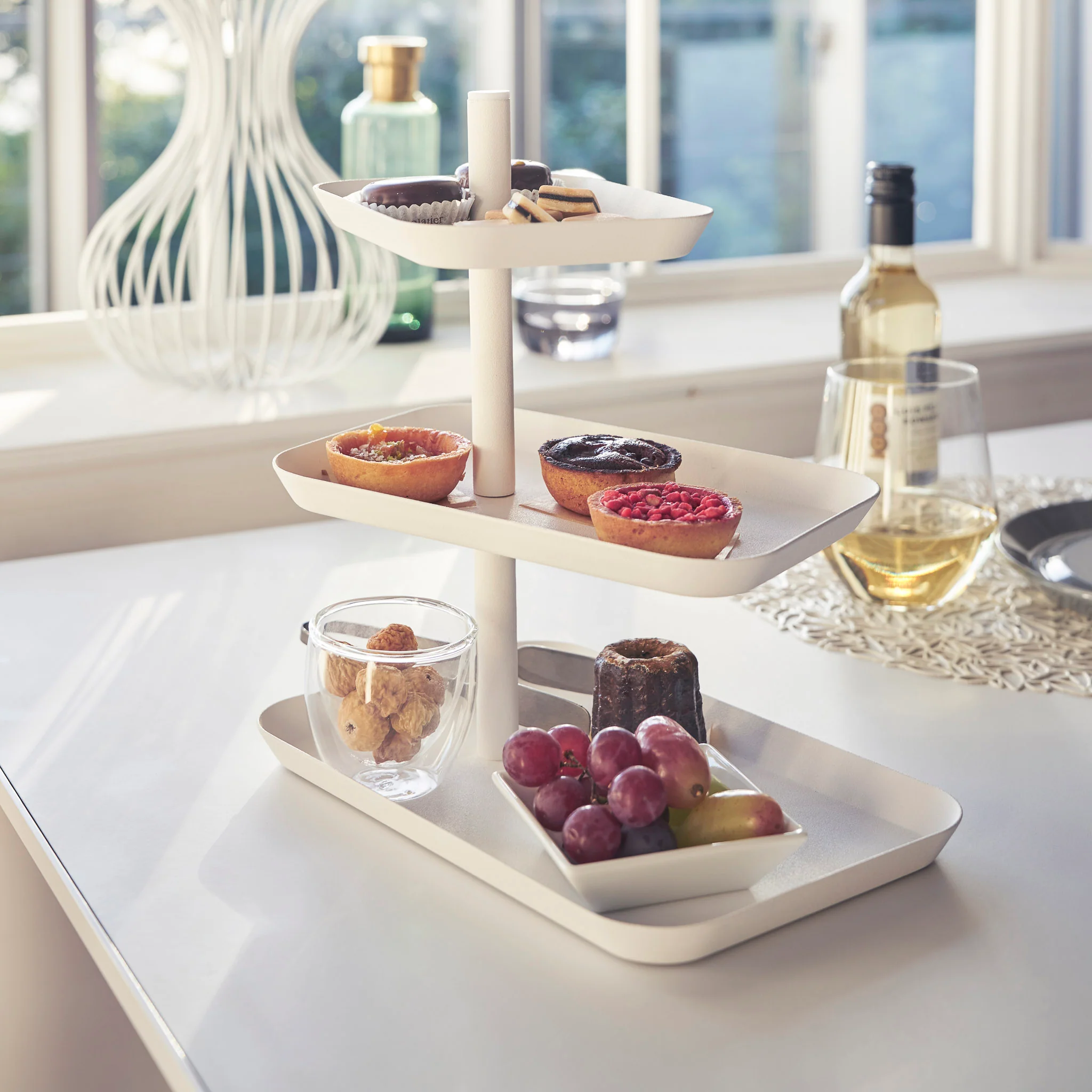 3-Tiered Serving Stand with Rotatable Trays - Image 9