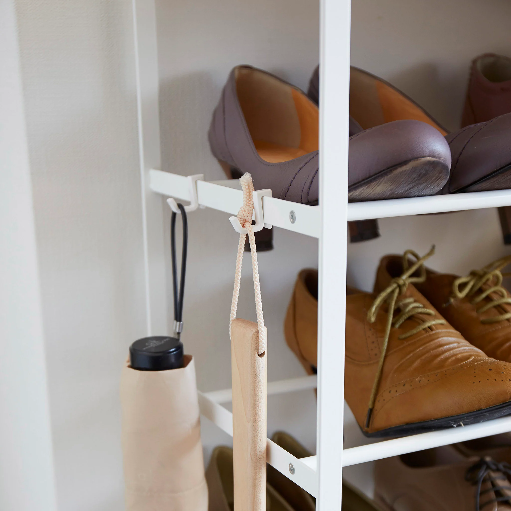 6-Tiered Wood-Top Shoe Rack - Image 5