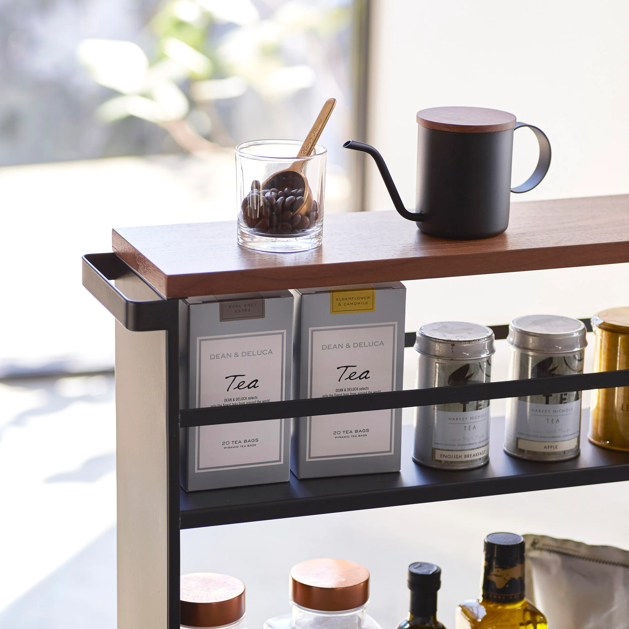 Slim Wood-Top Storage Cart - Image 4